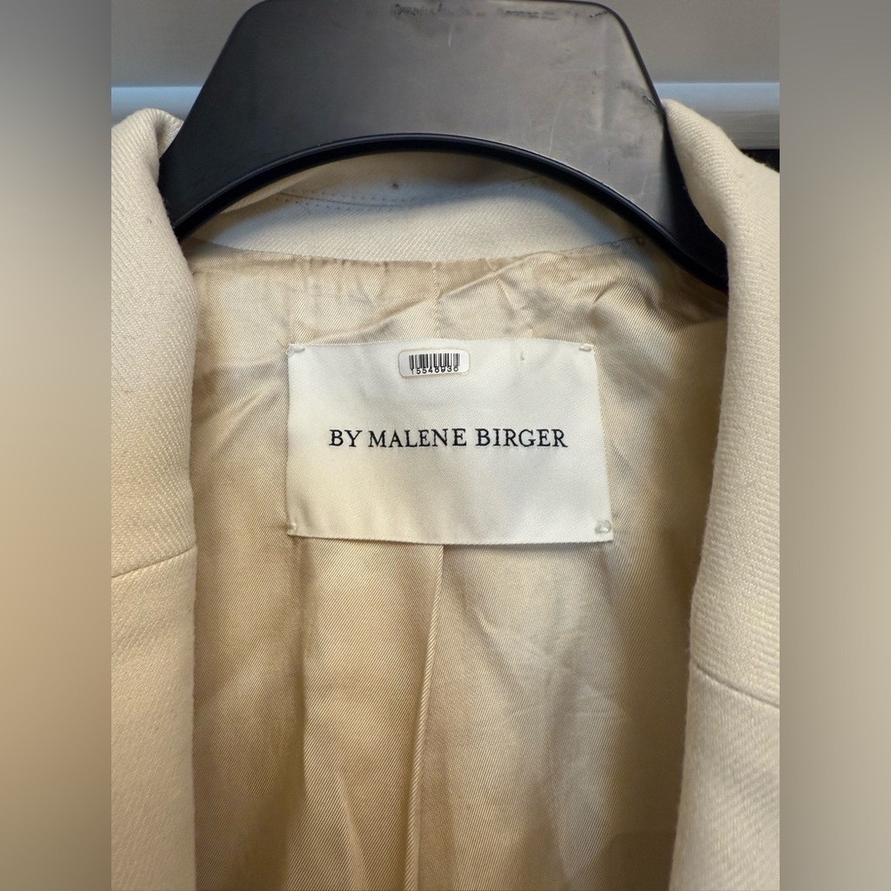 By Malene Birger Biena Woven Oversized Blazer Beige Size S $880 - Picture 6 of 9